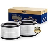 Membrane Solutions Genuine MSB5 Air Purifier Filter Replacement, 3-in-1 High-Efficiency H13 True Hepa Air Filter Replacement for Smoke Pollen Dander Hair Smell-Standard Version (2 Pack)