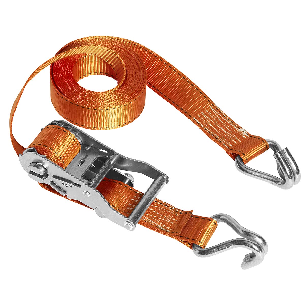 Master Lock 3211EURDAT FastLink Ratchet Strap with J Hook, Orange, 4.5m x 35mm Strap