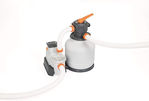 Bestway Pompa Di Filtraggio A Sabbia Flowclear 58499 Portata 7571 Lh Per Piscine Fuori Terra