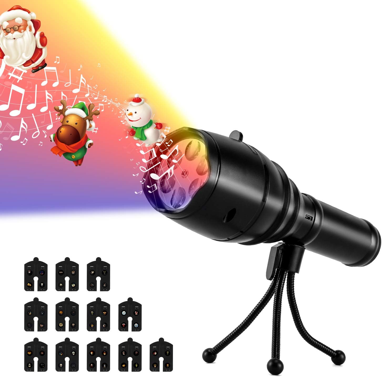 HDLED Christmas Projector Lights Toy for Kids, 12 Slides
