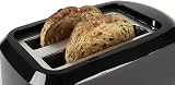 PIFCO Black Toaster 2 Slice 700W 6 Browning Controls Removable Crumbs Tray view 5