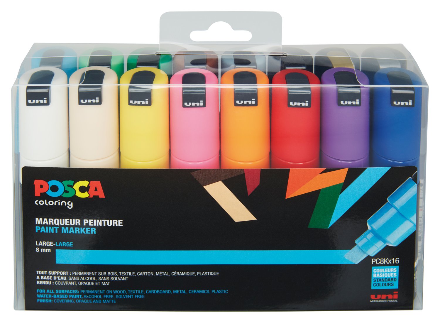 uni-ball Posca Marker with Broad Chisel Tip — image 1