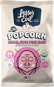 LesserEvil Popcorn, Himalayan Pink Salt, 4.6 Oz