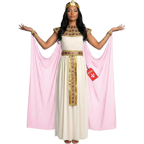 Amazon.com: Fun World Deluxe Golden Cleopatra Dress Costume Adult Large  12-14 : Clothing, Shoes & Jewelry