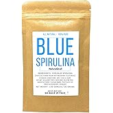 Blue Spirulina Powder - 100% Pure Phycocyanin - Deep Blue Food Coloring - Arthrospira Platensis - Net Weight: 1.05oz/30g