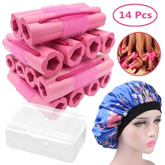 Hair Rollers Curlers, Foam Sponge Hair Curlers, Pillow Hair Curlers, No Heat
