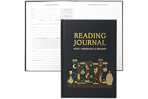 ZICOTO Beautiful Reading Journal for Book Lovers - Sturdy Hard Cover Journal Makes a Great Gift for Readers - The Perfect Tracker with Reading Log & Review Pages For Keeping Notes on Your Favorite Books