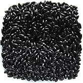 Pearl Black Oat/Rice 3mm x 6mm KRUPOVIUS Acrylic/Faux/Plastic Beads 500 Pieces
