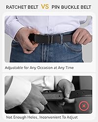 CHAOREN Mens Belt Leather Ratchet Belt