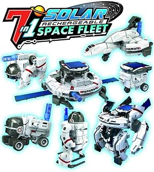 Skyhigh Space Fleet 7 in 1 Rechargeable Solar Energy Kit Series 2 Educational Kids Game Do it Yourself