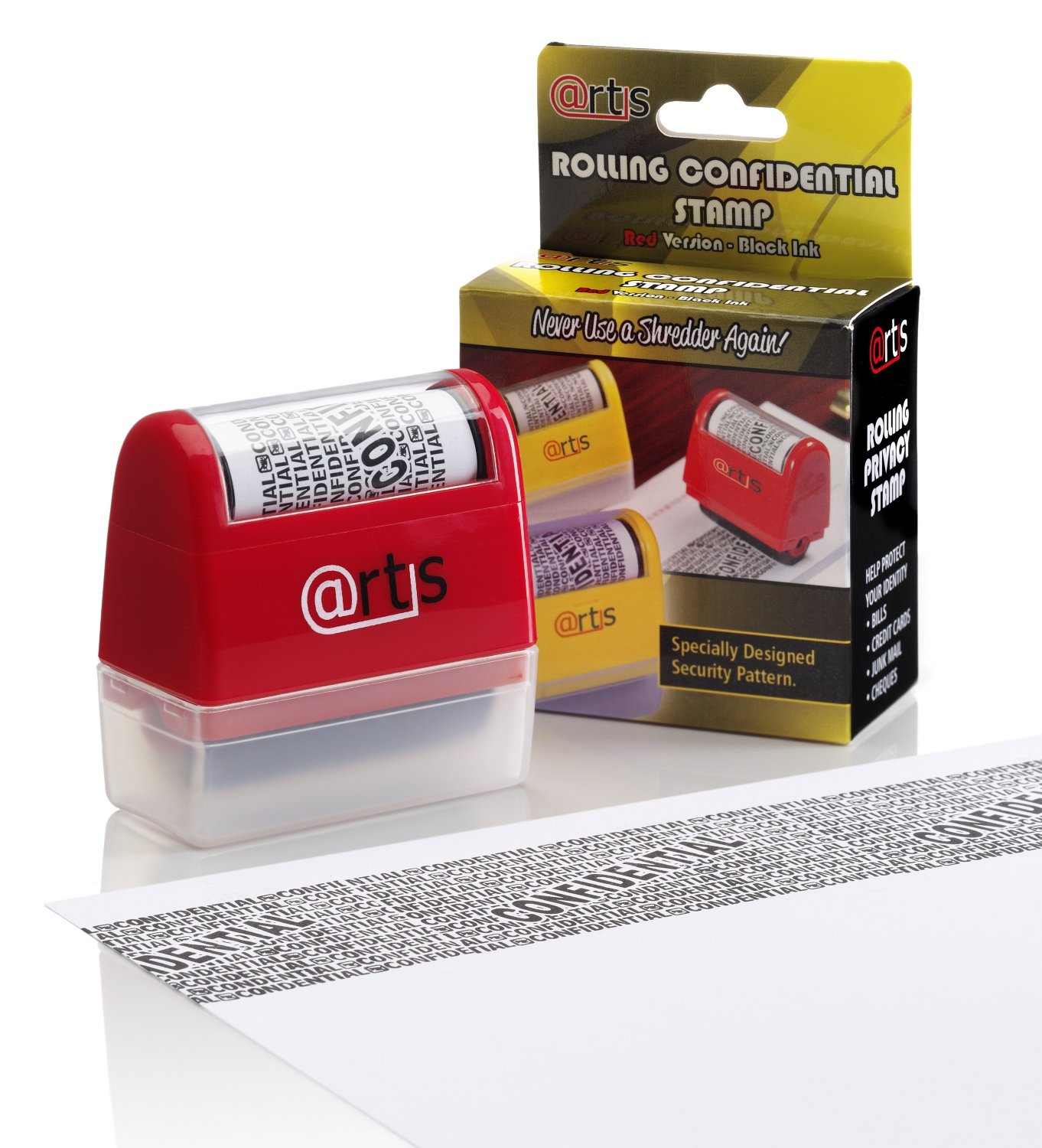 ID Protection Self Inking Stop Identity Theft EraseIt Hide Rolling