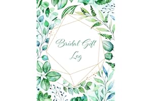Bridal Gift Log: Bridal Shower Gift Book & Organizer