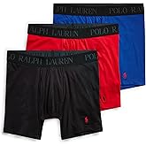 Polo Ralph Lauren Underwear Men's 4D Flex Cotton Modal Boxer Briefs 3 Pack