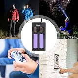 REACELL Universal Fast Dual Charger 18650 Li-ion 3.7V USB Cable Included view 7