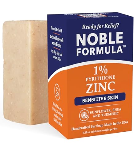 Amazon.com : Noble Formula 2% Pyrithione Zinc (ZnP) Bar Soap