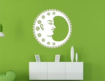 Wall Guru Maa Durga White Wall Decal and Sticker Vinyl Wall Stickers Size(59 * 59) cm