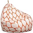 Big Joe Tuffet Weatherproof Bean Bag Chair, Paprika Bella Sunmax, Durable Weather Resistant Fabric, 2.5 feet Teardrop