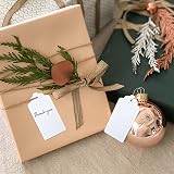 G2PLUS Kraft Paper Gift Tags 100Pcs Large 5x10cm White Blank Tags with String view 6
