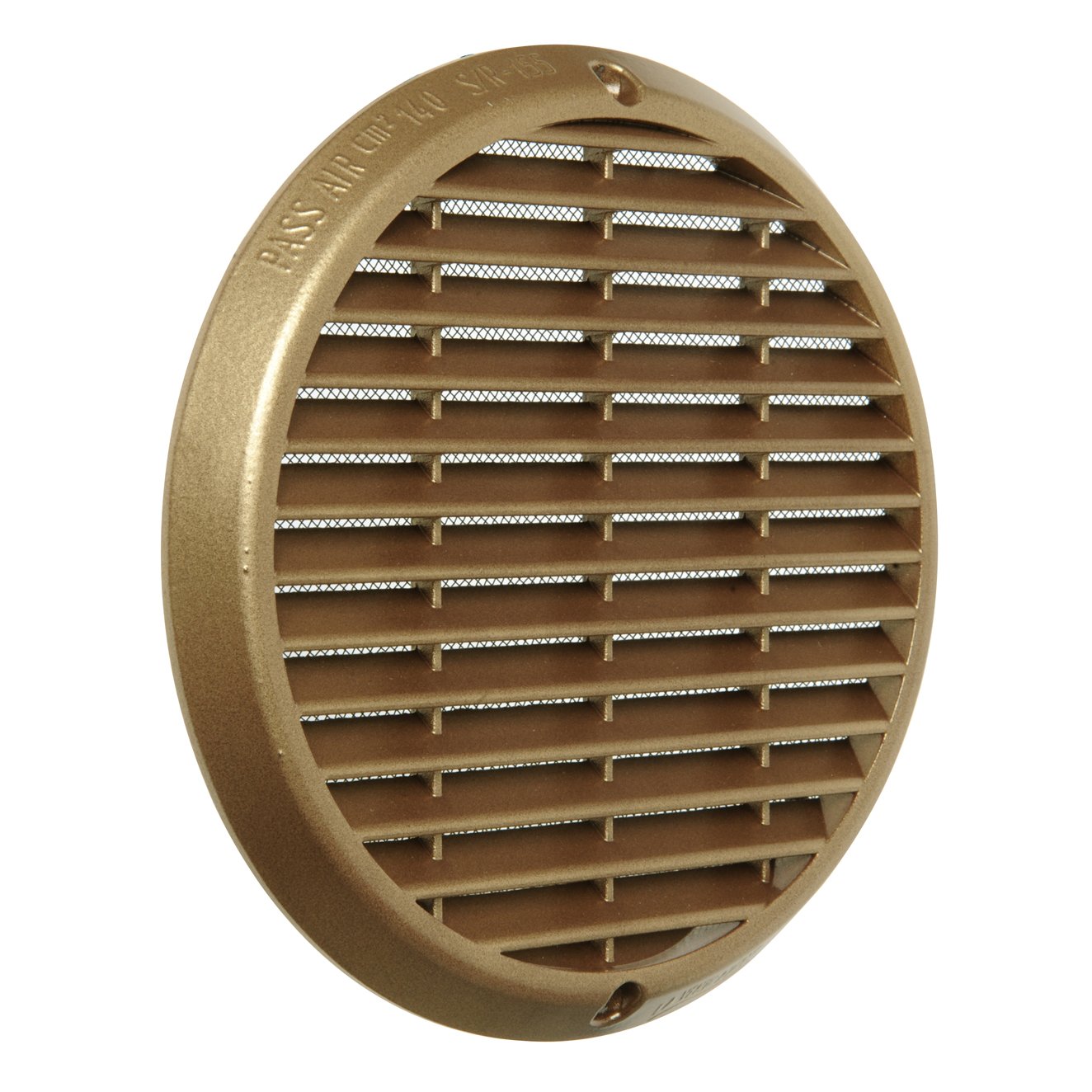 La Ventilazione ASTR190Z Ventilation Grille to Prevent Slipping Over, Alluminio Bronzo, ø 190 mm