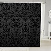 Erosebridal Adults Gothic Damask Shower Curtain Antique Victorian Baroque Bathroom Curtain 72