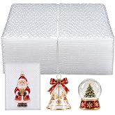 50Pack Clear Bubble Out Bags, 4" x6" Bubble Pouches Wrap | Double-Wall Shockproof Bubble Cushioning,Lightweight Durable,Ideal for Shipping,Moving Fragile Small Items Storage