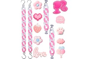 COYWX Bling Shoe Charms for Women,Pearl Shoe Chain,Luxury Jewelry Accessories for Girls