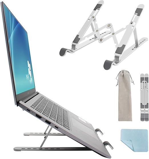 Portable Laptop Stand, Adjustable Aluminum Laptop Rise Amazon.co.uk