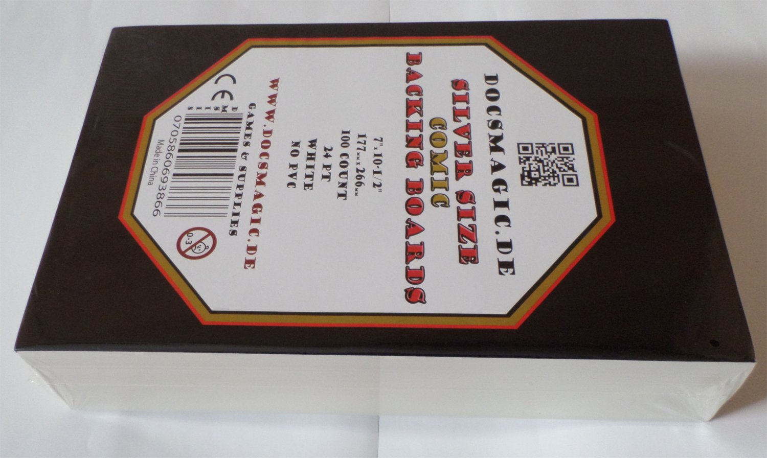 docsmagic.de 100 Sliver Size Comic Book Backing Boards 7" x10-1/2-24pt White