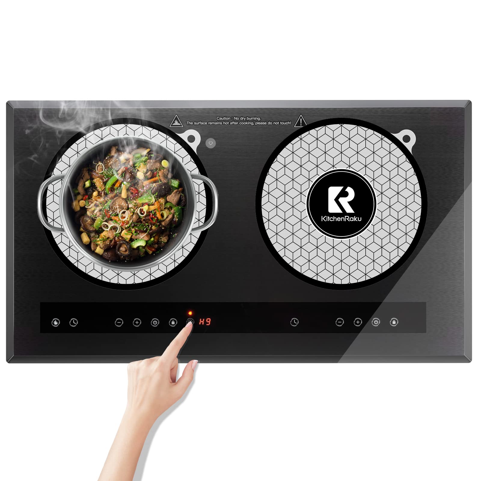 Mua KitchenRaku 2 Pcs Induction Cooktop Mat, Induction