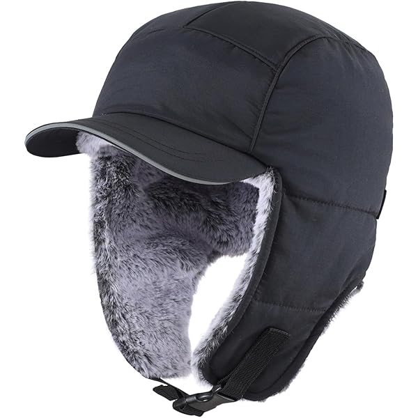 Ear Flaps Bomber Hats Amazon Winter Bomber Hat For Men Faux Fur
