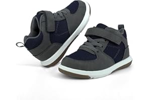 SKYWHEEL Toddler Boys Girls Tennis Shoes Kids Slip On Barefoot Shoes Wide Casual Walking Running Sneakers for Little Kids