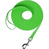 Waterproof Long Leash Durable Dog Recall Training Lead Great for Outdoor Hiking, Training, Yard, Beach and Swimming (Green, 10ft)