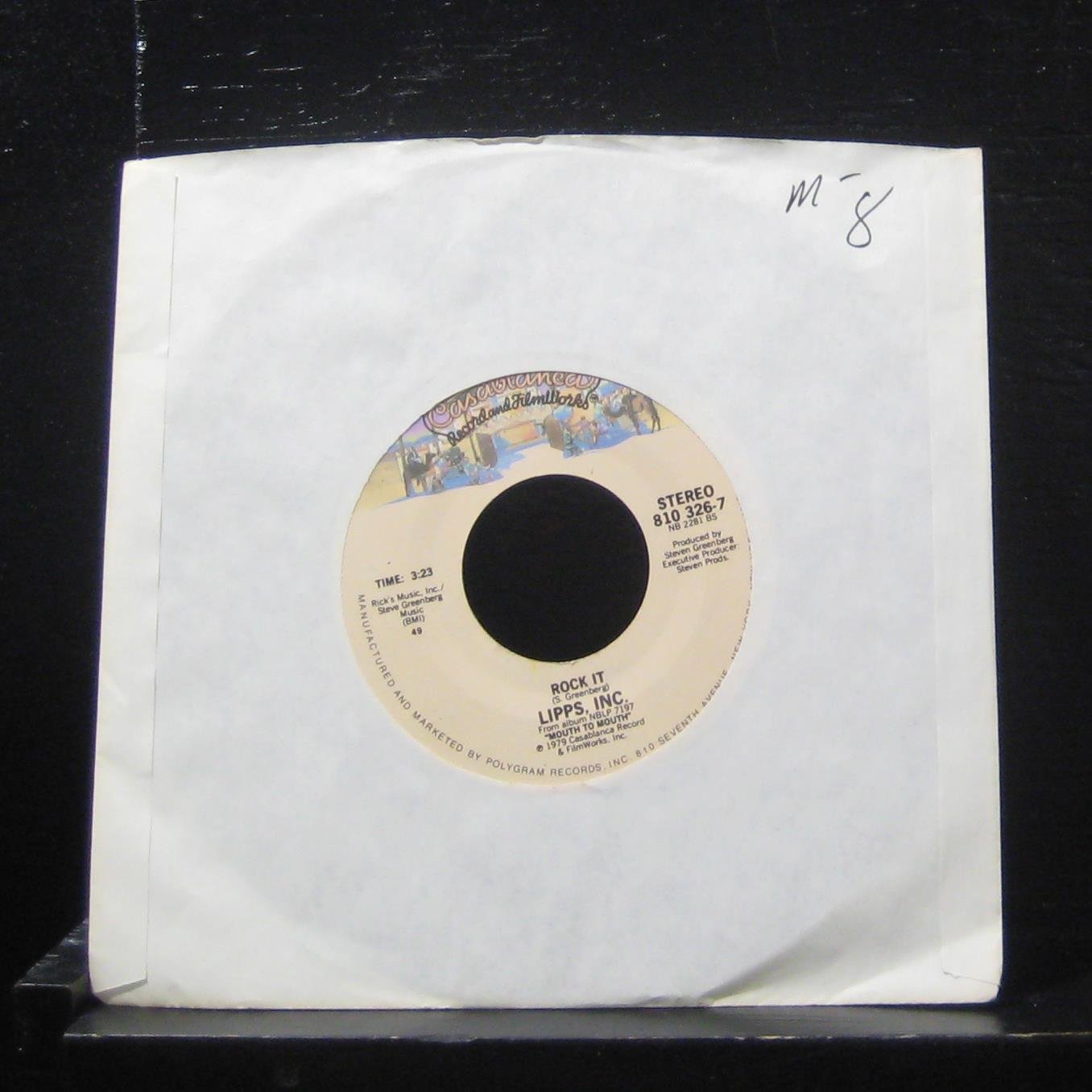 Lipps, Inc. Lipps, Inc. Funkytown 7" Vinyl 45 Record