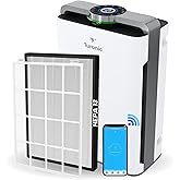 Turonic PH950 Air Purifier and Humidifier Combo for Large Rooms – HEPA, UV, Ionizer, PM2.5 Sensor, Cold Catalyst – Air Purifier for Home Pets with 8 Speeds, App Control, Remote, Filters, Humidifier