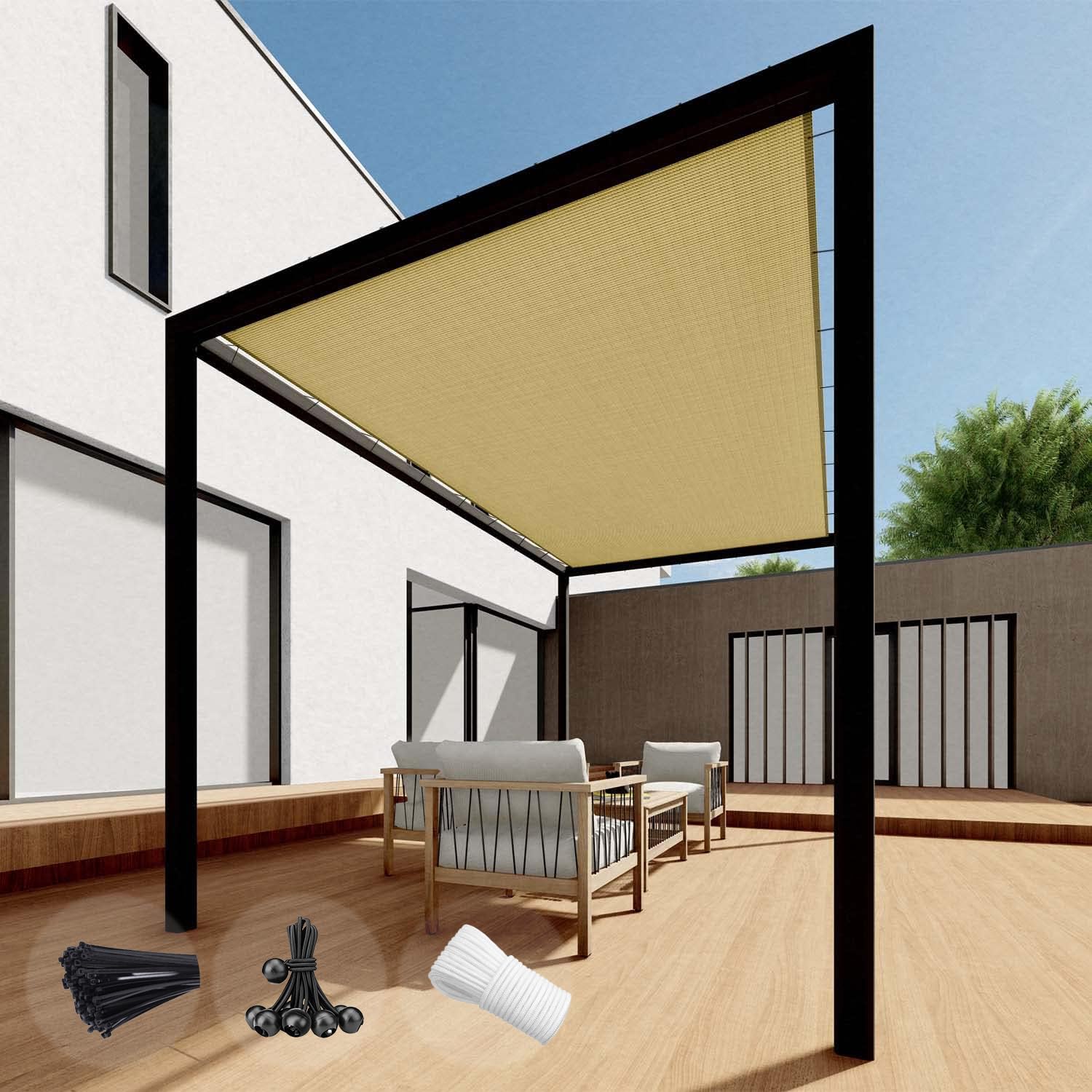 SunnyRoyal 17'x35' Sun Shade Sail Straight Edge