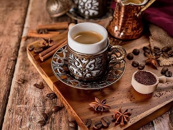 TURKISH COFFEE, ORIGINAL ARABICA BEANS, ROASTED AND GROUND, RICH AND SOFT AROMA, SINCE 1955 (3.5 OZ / 100 GR)