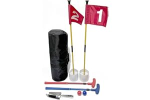 HH-GOLF Mini Golf Course for Beach Backyard Putting Game, 2 Adjustable Golf Putters, 2 Golf Flags & Putting Hole Cups, 2 Golf