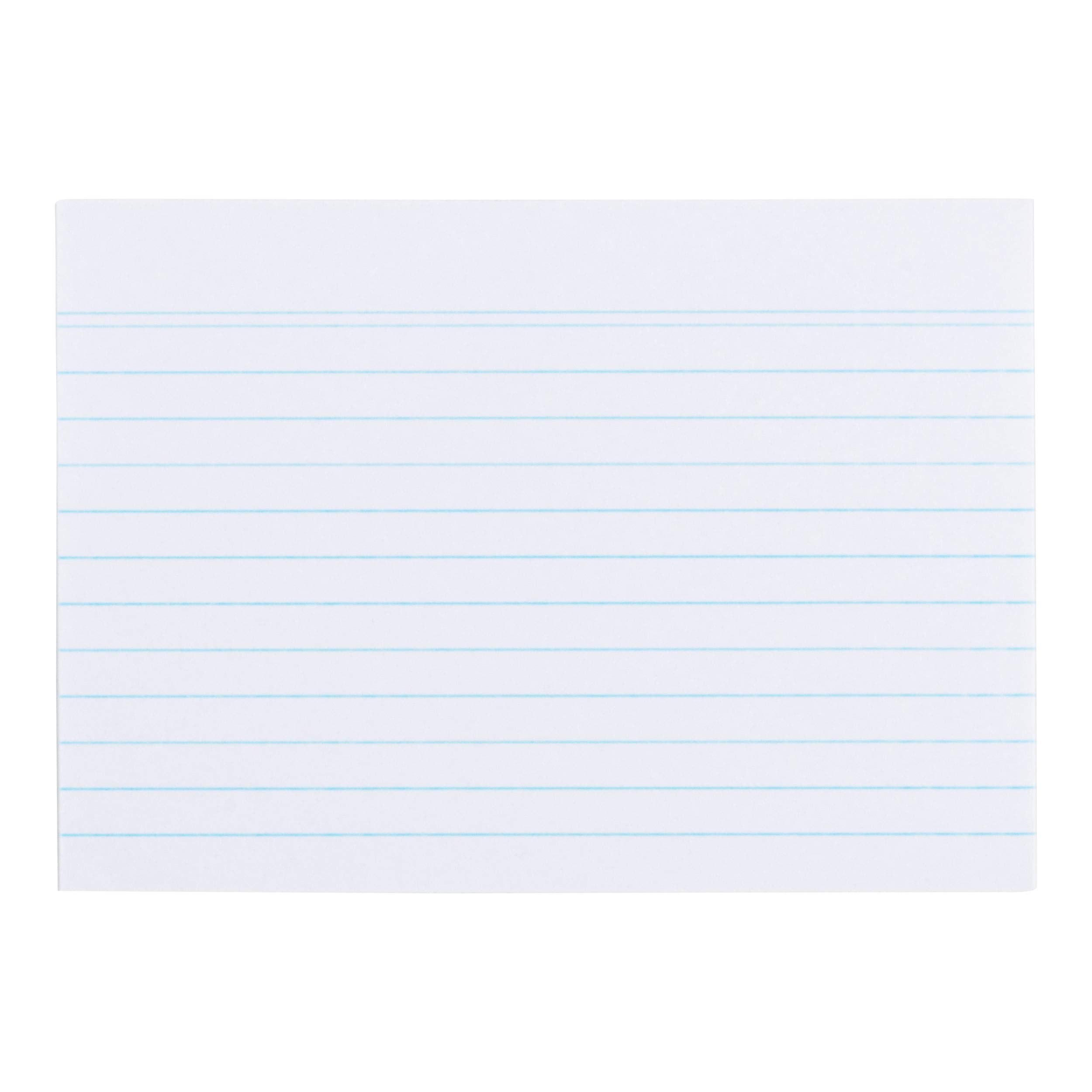 Landre 100420214 Record Cards Ruled A6 Pack of 100 – White