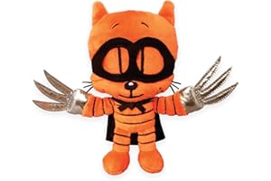 MerryMakers Dog Man's Cat Kid, 6.5-Inch, Based on Dav Pilkey's bestselling Dog Man Series, Orange