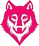 ANGDEST Wolf FACE (Pink) (Set of 2) Premium