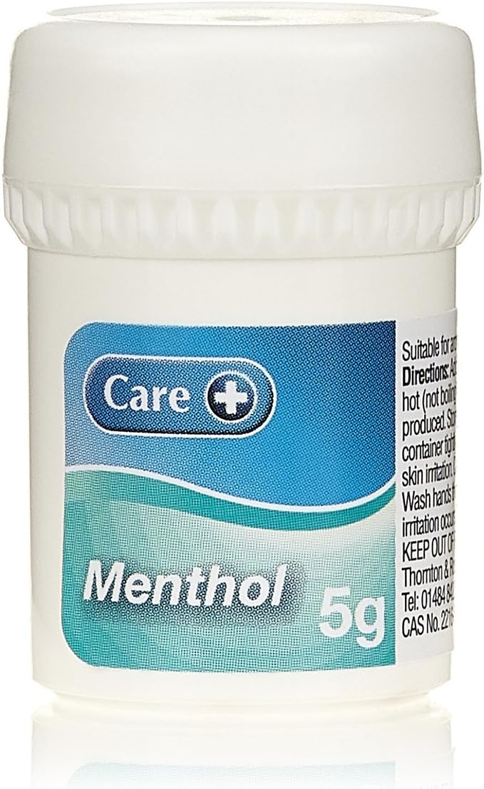 Care Menthol Crystals, Produces Powerful Menthol Vapour, Fast and Effective Relief, Unblock Nose and Relieve Congestion