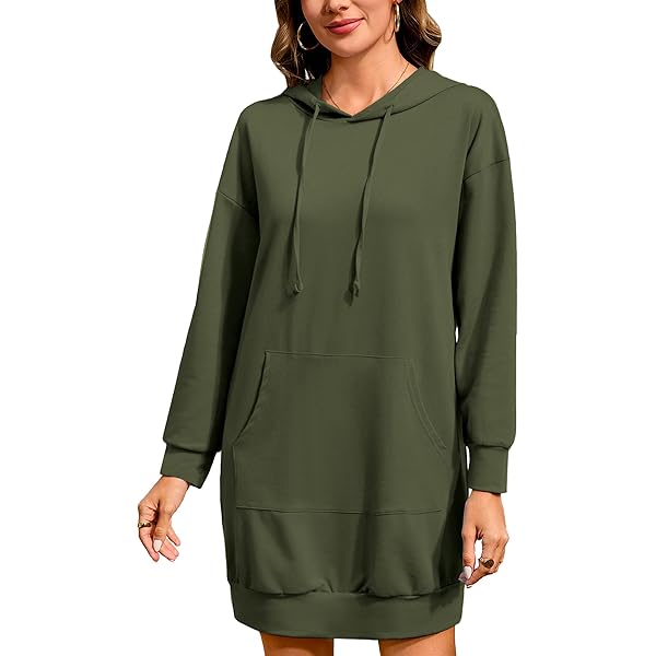 strapless open back dress MARA OVERSIZED HOODIE DRESS main image 1