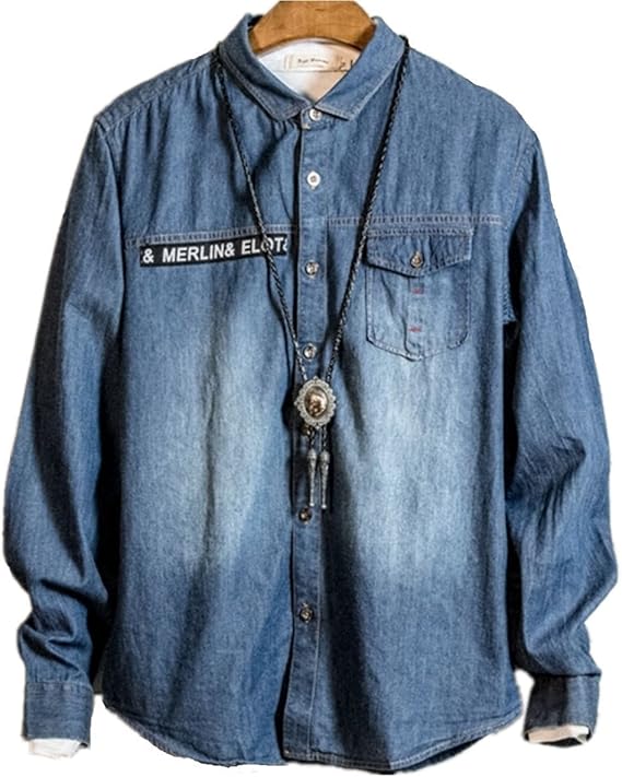 Amazon Infabe メンズファッション トップス ブラウス メンズ ゆったり シャツ とろみ 春 夏 大きいサイズ コーディネート 人気 カットソー プルオーバー Tシャツ スキッパー カジュアル 無地 ブルー Tシャツ カットソー 通販