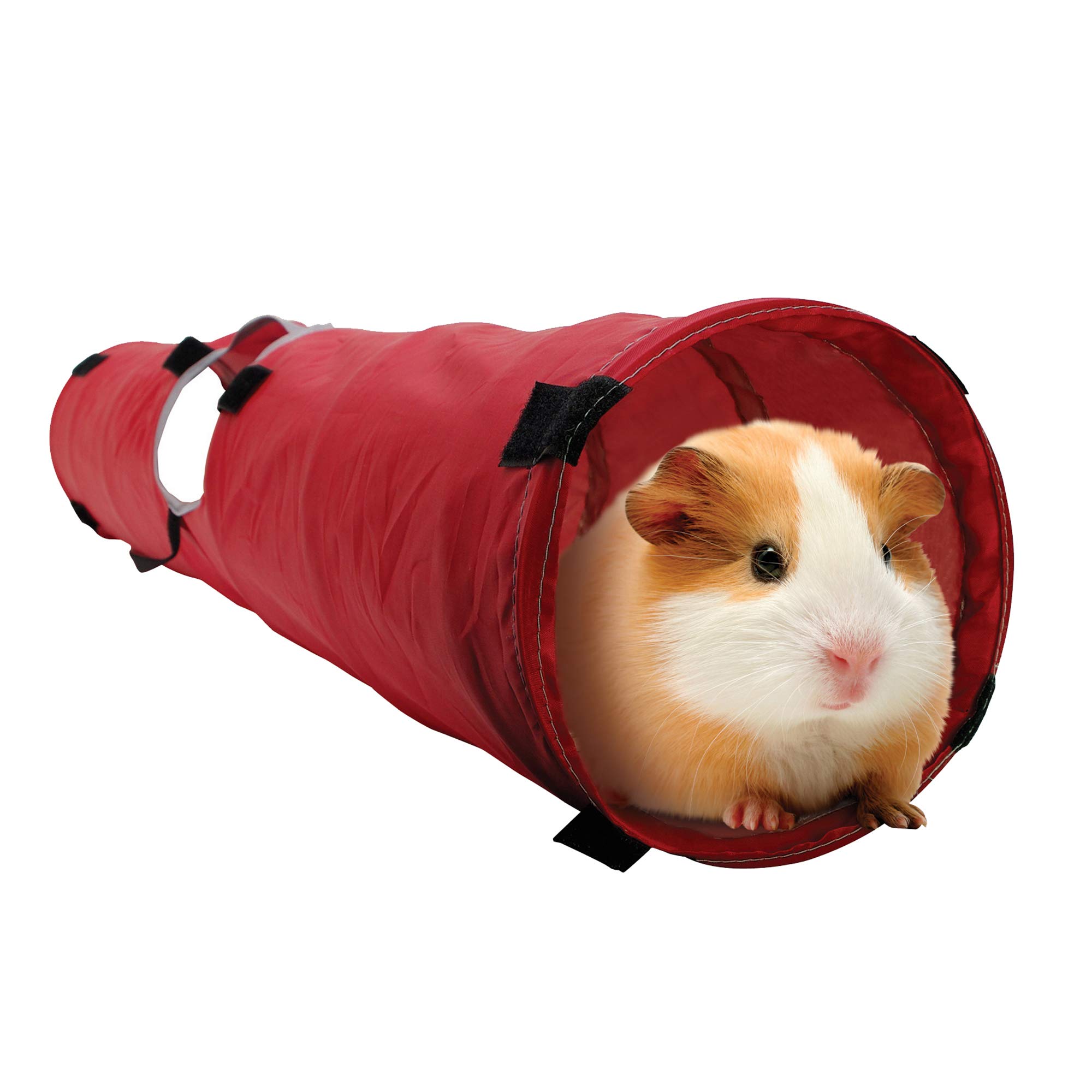 Living World Pet Tunnel, Red/Grey