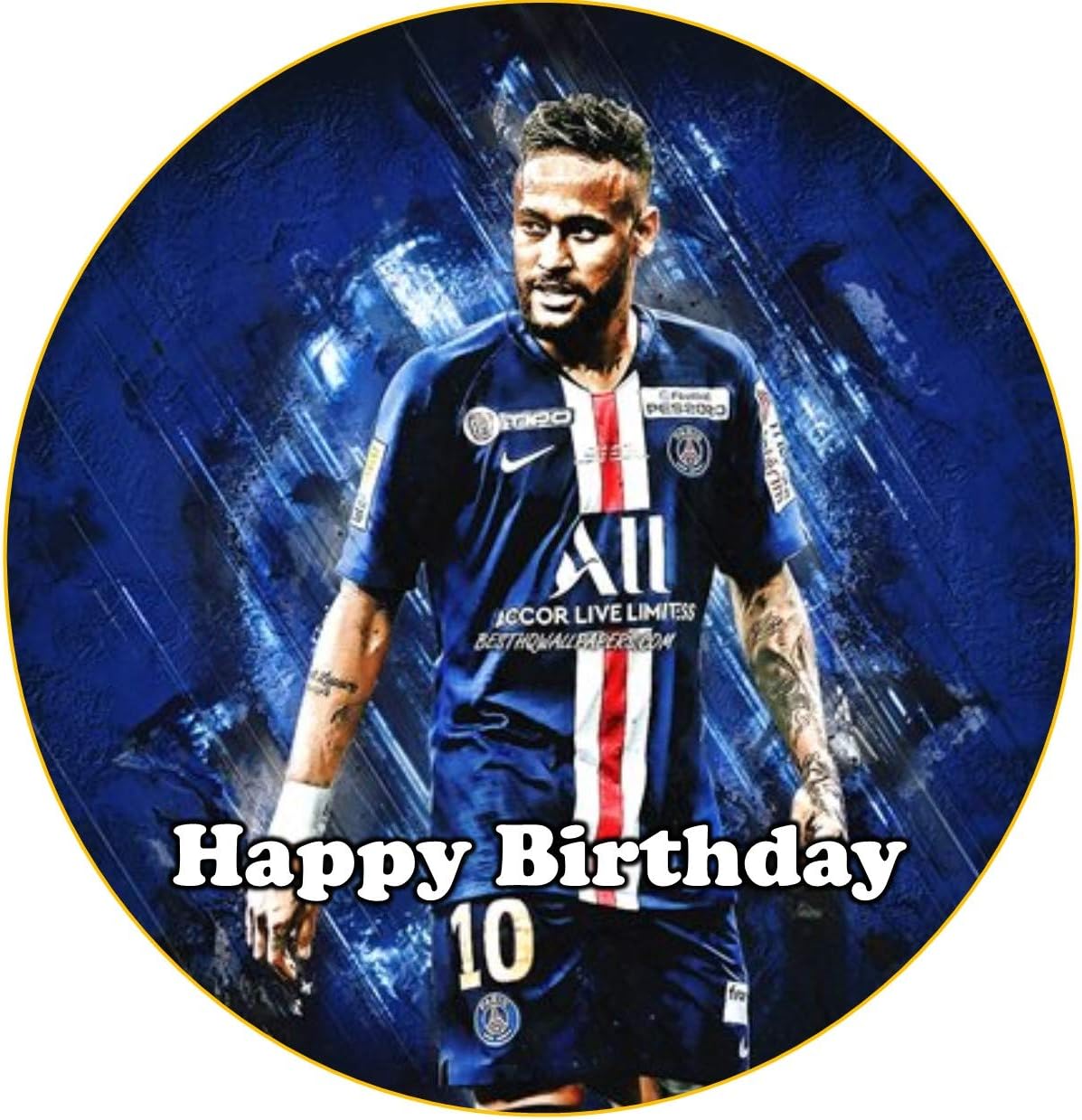 Neymar Grimace Psg Fan Art Feuille De Glacage Pour Gateau 3 Cm Figurines Pour Gateaux Accessoires De Decoration De Gateau Noithattuyo Com