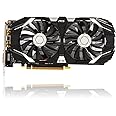 Dpofirs 1060 Graphics Card, Computer Graphics Card 6GB GDDR5 192bit with Fans 4K HDR Technology 8008MHz Gaming Graphics Card with HDMI DVI DP Display Interface(6GB)