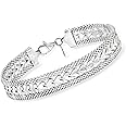 Ross-Simons Italian Silver Heart Motif Bracelet