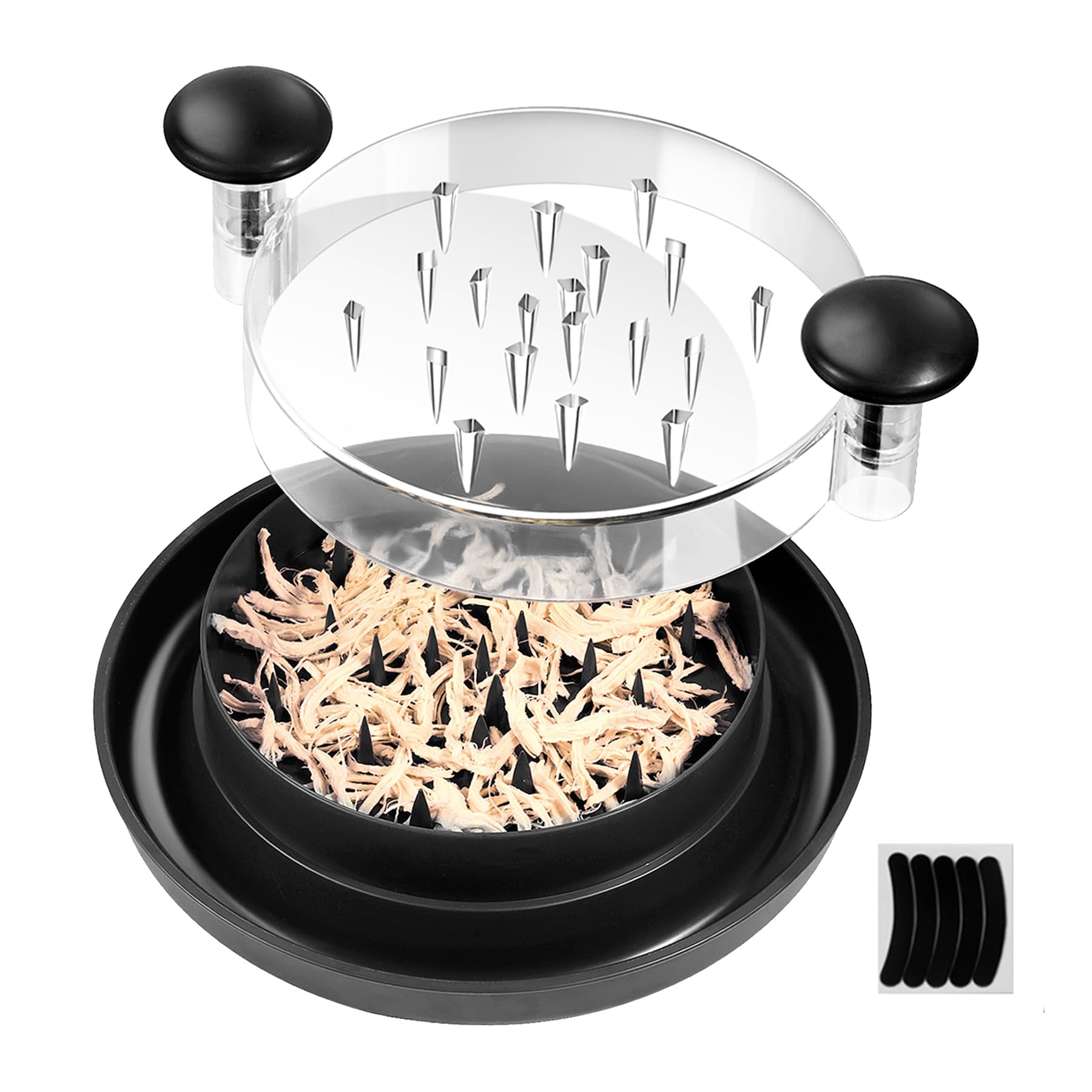 Photo 1 of Chicken Shredder Large Chicken Breast Shredder Tool Twist, Visible Meat Shredder Machine, Strong Anti-Slip Strip, Ergonomic Handle, BPA Free, Suitable for Pork Beef Chicken