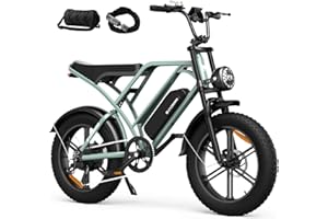 CYCROWN CycHunter Electric Bike for Adults, 48V 26Ah Dual Battery Moped Style Ebike, 1500W Peak Motor, 150 Miles PAS Range, 7 Speed Gearing, 28mph Electric Dirt Bike, Full Suspension Electric Bicycles