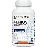 Nutripur GENIUS Kids and Teens - Concentration ADD/ADHD formula, 90 chewable softgels
